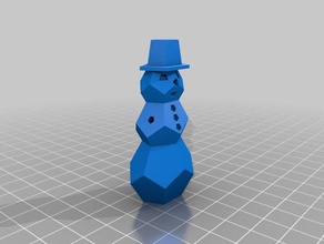 snowman christmas gift 3d printing 3d print model - Mito3D