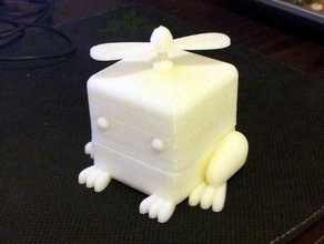 frog cubimal mechanical toys gears glitch 3d print model - Mito3D