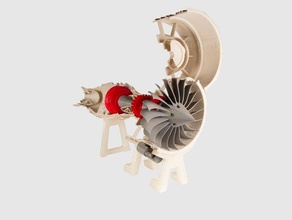 moteur jet modèles de modèle 3d print model - Mito3D