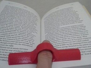 pollice-ring pagina-titolare utensili a mano libro titolare pagina anello il pollice 3d print model - Mito3D