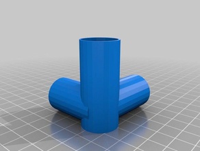 3 dowel coupler parts way coupling rod 3d print model - Mito3D