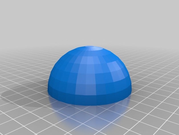 meu personalizados meia esfera led holder1mm diy personalizado 3D print model - Mito3D