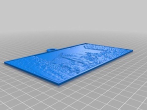 lithopane - new york 2d sanat özelleştirilmiş 3d print model - Mito3D