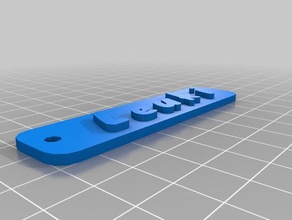 meine angepasste schluesselanhaenger namensschild 3d-drucken kundengebundene 3d print model - Mito3D