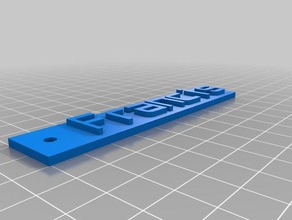 meine angepasste schluesselanhaenger namensschild 3d-drucken kundengebundene 3d print model - Mito3D