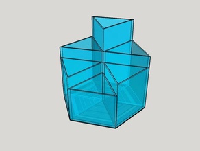 hexagonal de escritorio organizador la oficina 3d print model - Mito3D