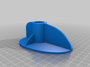 titolare asta di tenda della doccia bagno 3d print model - Mito3D