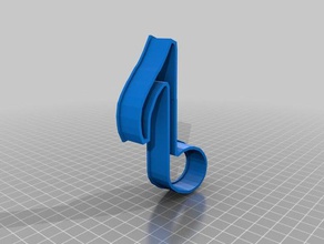 music note cookie cutter kitchen & dining cookiecutter cookies 3d print model - Mito3D