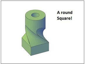 round square partes a calibragem foi fácil de impressão rápida presente rodada teste 3d print model - Mito3D