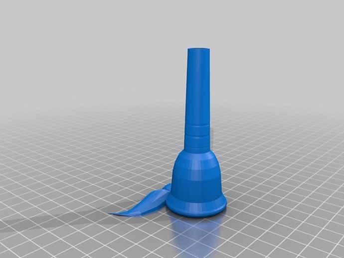 trombone mouthstachepiece musica personalizzato 3D print model - Mito3D