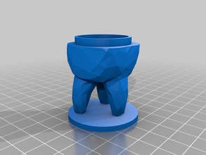 molar box stand other container openscad ornament teeth tooth useful 3d print model - Mito3D