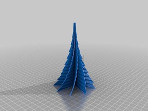 my 2nd customized christmas tree branches- customizer version decor 3d print model - Mito3D