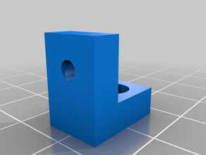 semplice angolo di fissaggio il fai da te su misura 3d print model - Mito3D