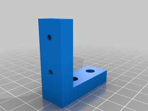 simple fixing angle double screw diy customized 3d print model - Mito3D