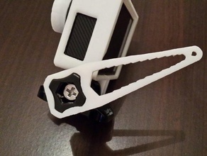 gopro outil universel de la clé caméra 3 4 accessoires le pilote go pro vis tournevis universelle à molette 3d print model - Mito3D