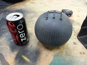 masiva de la bola palanca cambios 5 velocidades, 10x125 hilo automoción 10mm De velocidades miata 3d print model - Mito3D