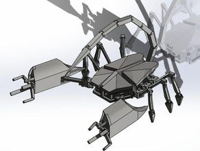 robot scorpion robotics 3d print model - Mito3D