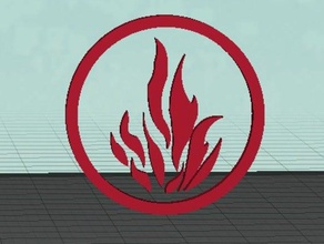 fuego llavero 3d print model - Mito3D