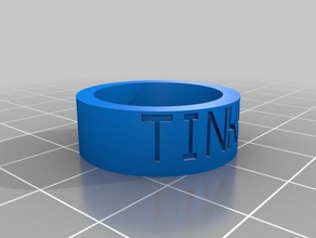 nishaa b les anneaux personnalisé 3d print model - Mito3D