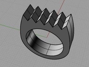 chunky saw ring other 3d print model - Mito3D