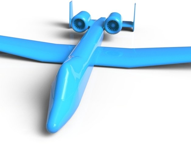 a10 plane vehicles 3d aircraft jet planes warplanes warthog 3D print model - Mito3D