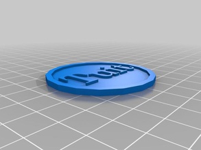 giro tuit monete badge divertente punny 3d reprap 3d print model - Mito3D
