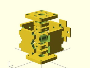 z-caixa de anti-oscilação & anti-reação 10 Impressora 3d peças 3drag anti asse z reação unidade cd desafios k8200 oscillazione puck3d wobble eixo 3d print model - Mito3D
