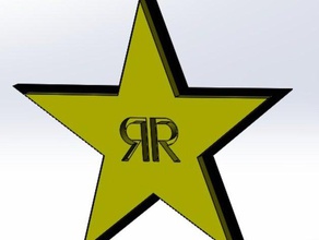 rockstar enerji logo 3d print model - Mito3D