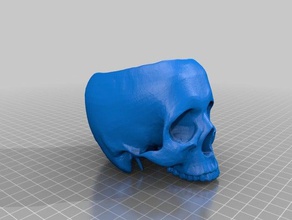 skull mug containers 3d print model - Mito3D