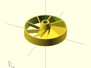 ducted fanwheel parts cooling fan procedural 3d print model - Mito3D