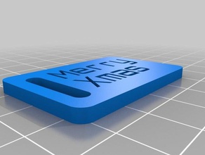 merry xmas organization customized 3d print model - Mito3D