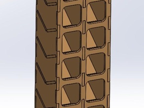 taglio laser piccolo bullone dado di rack 3d box il le noci 3d print model - Mito3D