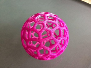 de voronoi la balle sculptures 3d art jouet chat sculpture 3d print model - Mito3D