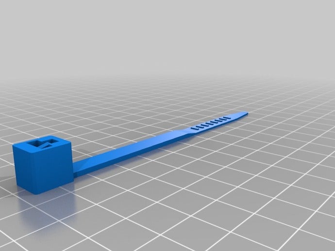 my customized cable tie parts 3D print model - Mito3D