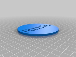 robbie içecek coaster 3d baskı özelleştirilmiş 3d print model - Mito3D