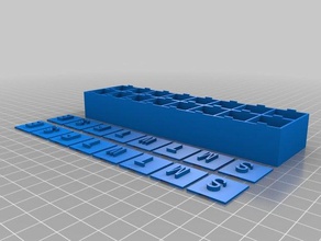 doris pillbox containers customized 3d print model - Mito3D