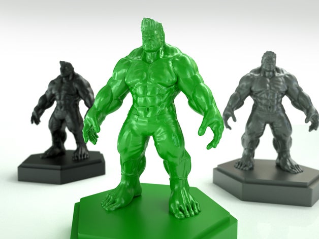 remeshed decimated hulk model designer x3rpm sculptures 3D print model - Mito3D