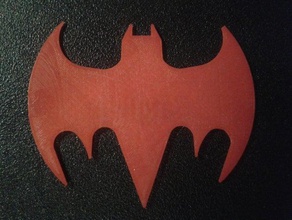 batglider batman batman-symbol erstellt von freecad frisbee 3d print model - Mito3D