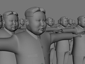 los programas de fuente abierta kim las esculturas jong un 3d print model - Mito3D