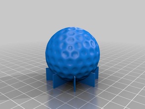 balle de golf sport à l'extérieur blender openscad 3d print model - Mito3D