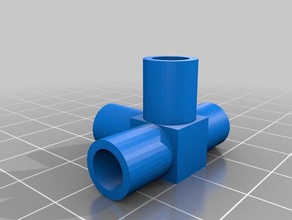 6 çoklu Boyutlar bağlayıcı çap mühendislik 3d print model - Mito3D