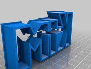 name cookie-cutter Küche und Esszimmer cookie cookiecutter cookies cutter 3d print model - Mito3D