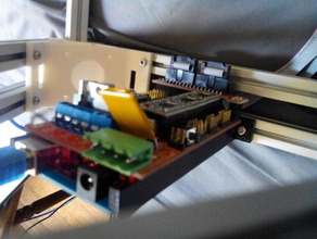 dr boo's mini kossel ramps 14 base mount 3d printer parts arduino mega 2560 3d print model - Mito3D