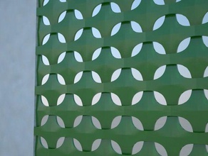 repita el azulejo 01 decoración erwinhauer erwin hauer panel 3d print model - Mito3D