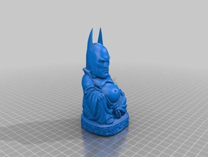 batman buddah hotei sculptures de le blasphème 3d print model - Mito3D