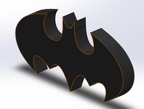 batman signs & logos logo movies 3d print model - Mito3D