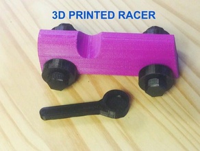 kids race car removable wheels toys & games bolt nut wrench 3d print model - Mito3D