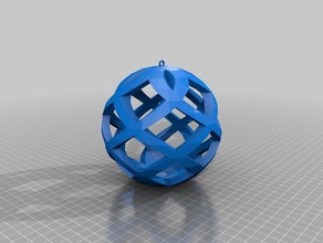 meu personalizados bauble torção decoração personalizado 3d print model - Mito3D