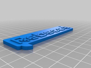 llavero rebecca sikke ve rozetleri özelleştirilmiş 3d print model - Mito3D