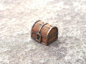 donjon des accessoires jeux 20mm livre de la poitrine frostgrave miniature openscad minuscule coffre au trésor 3d print model - Mito3D